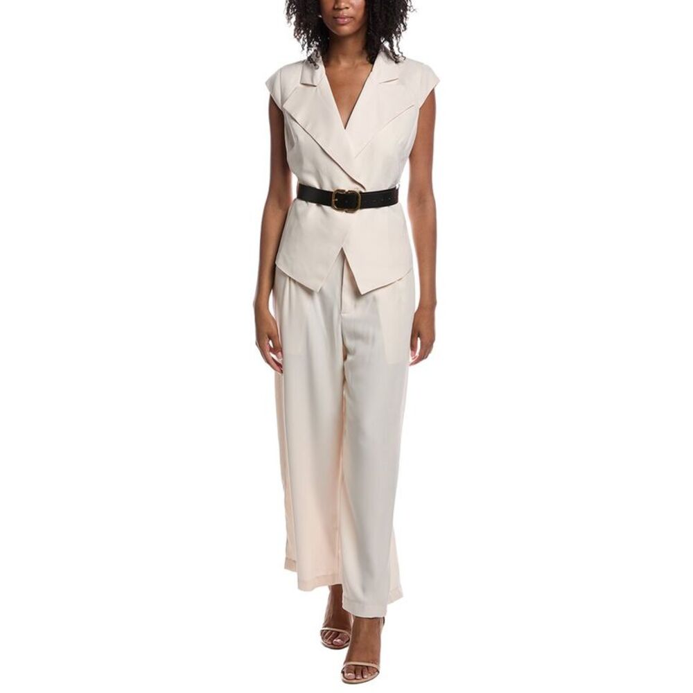 Pascale La Mode Womens  2Pc Suit, Tan